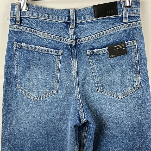 Rails The Getty Superhigh Waist Cropped Length Wide Leg Blue Jeans Size 27 NWOT - Picture 10 of 14